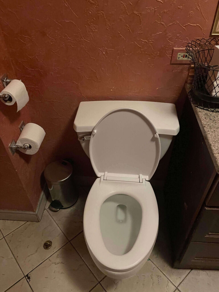 Toilet of a restroom