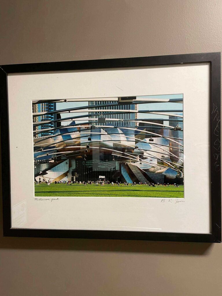 Framed photo of Millenium Park