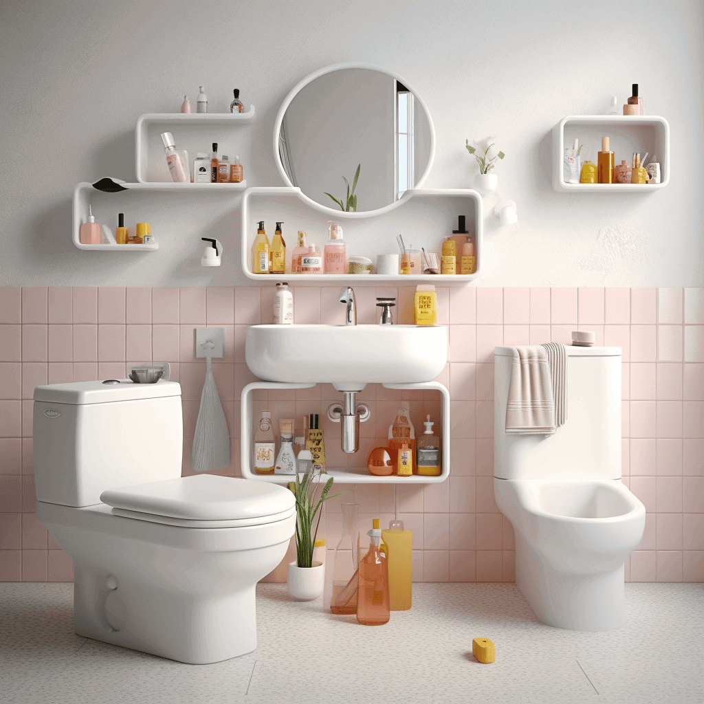 bathroom with toilet and bidet