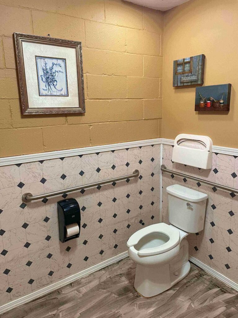 Toilet in a cafe