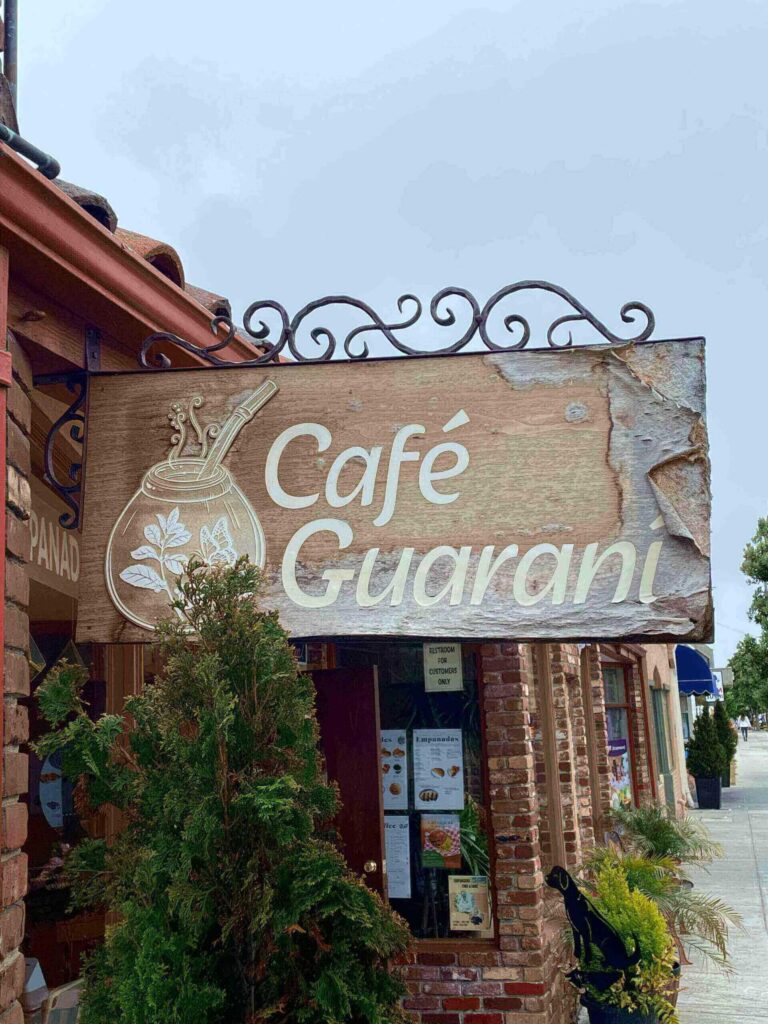 Cafe Guarani sign