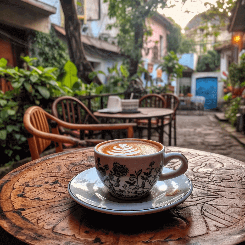 Cup of coffee on the table