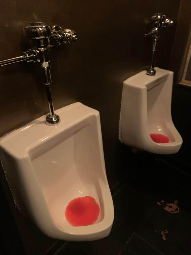 two urinals