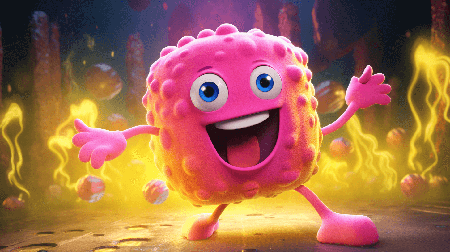 Happy dancing sponge